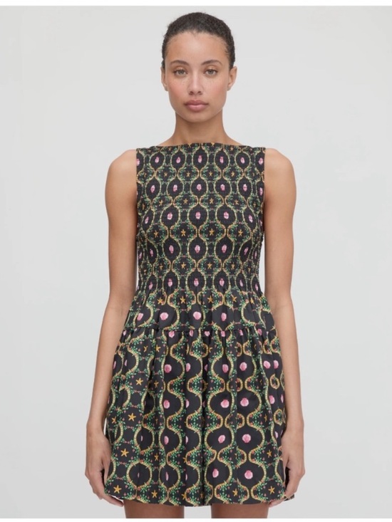 Hill House Dresses & Skirts - Hill House Cosima Mini Nap Dress Black CiscoTrellis Size XL